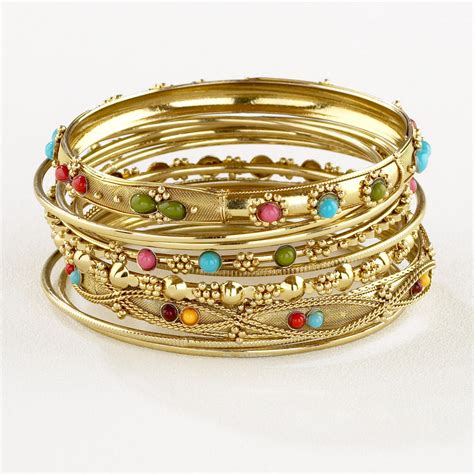 Indian Costume Jewelry Bangles 